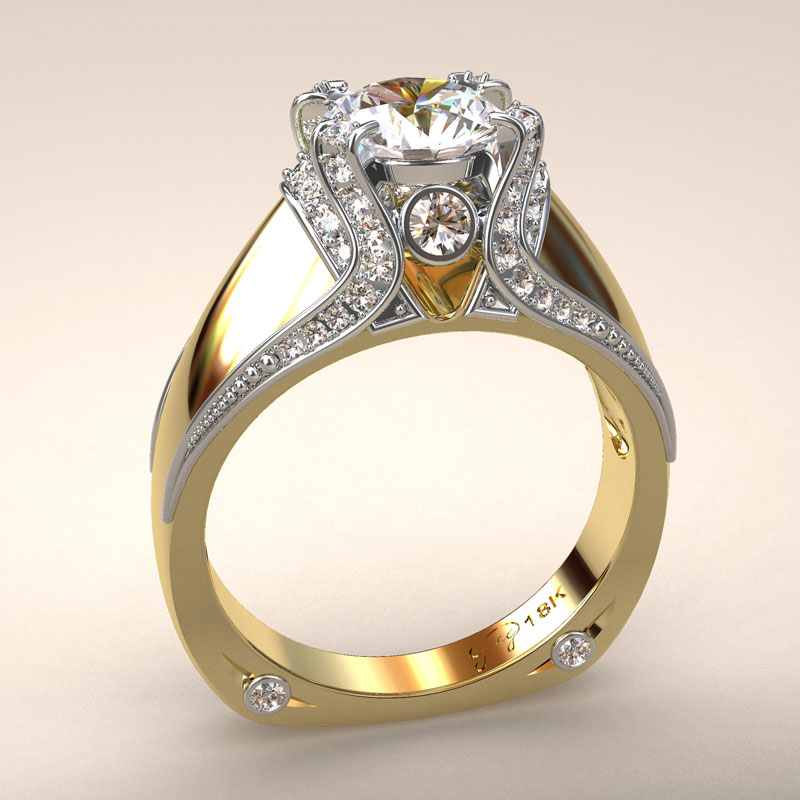 Italian style wedding rings