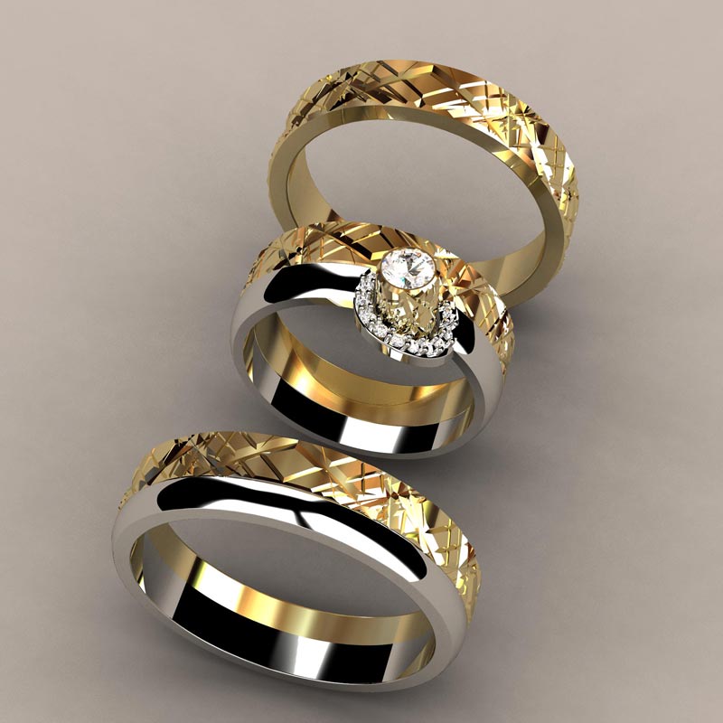 Design a wedding ring set